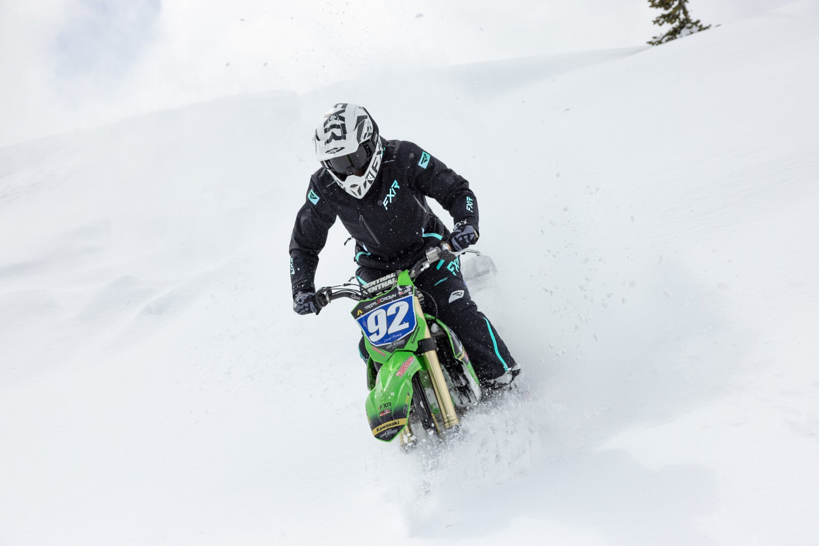 FXR Edge 2-in-1 Snescooterjakke til damer sort/grøn 8 Figur 3