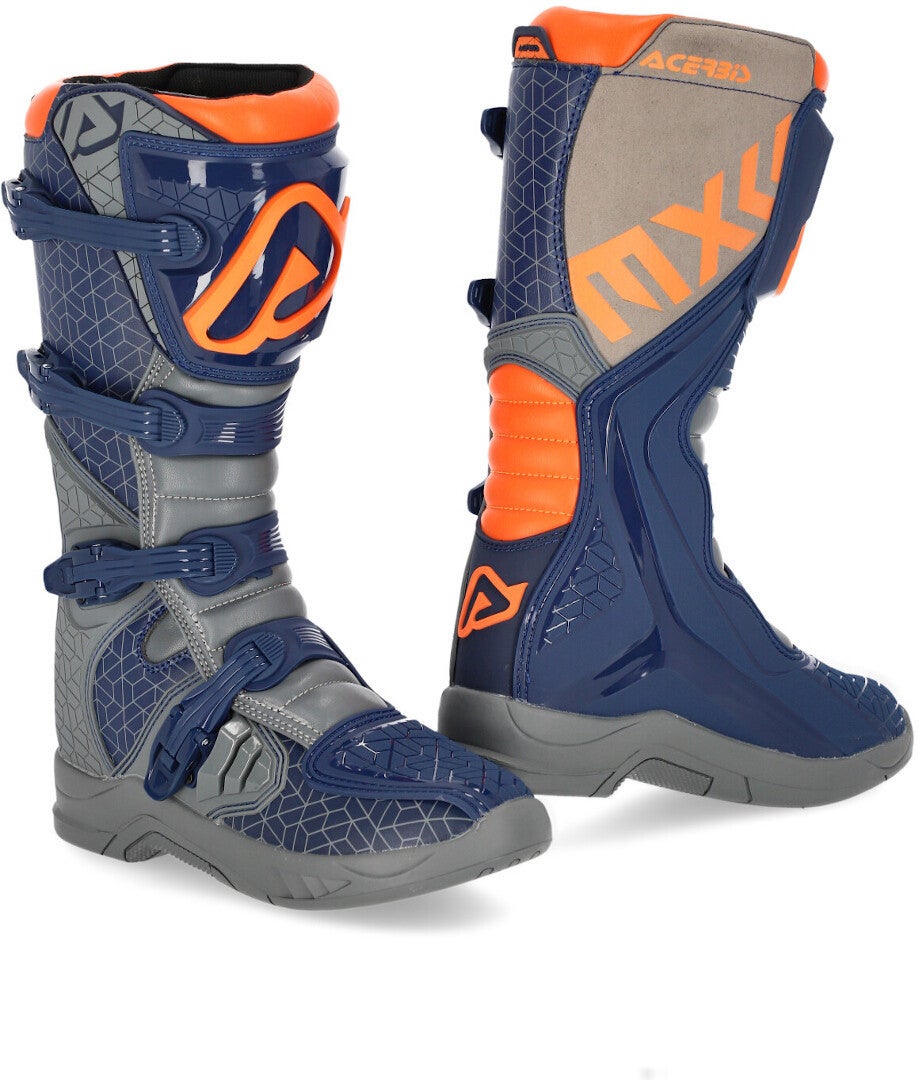 Acerbis X-Team Motocross Boots blue/grey 45 Figure 1