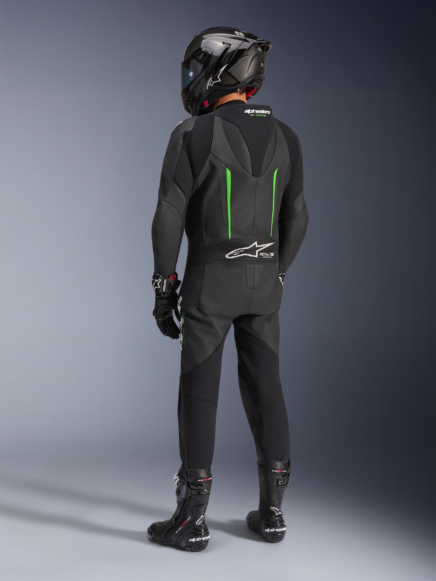 Alpinestars GP Force V2 1-Piece Motorcycle Leather Suit black/green 60 Figure 11