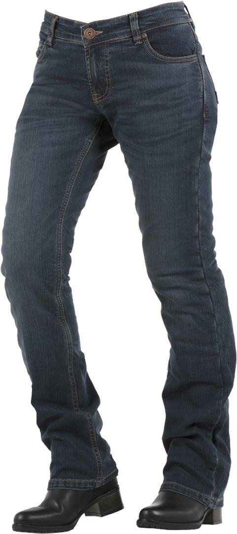 Overlap Donington Dame Motorcykel Jeans Grå sten 29 Figur 1