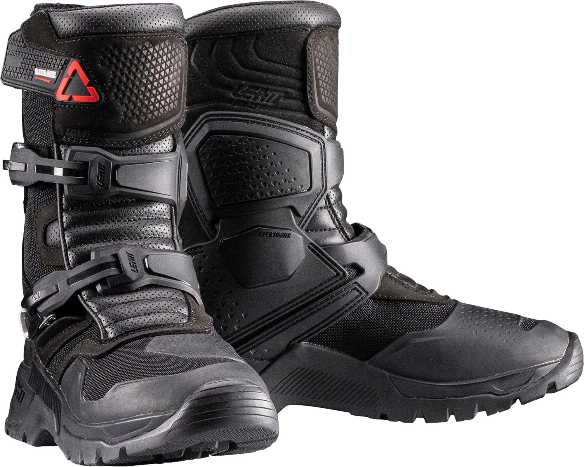 Leatt ADV 7.5 X-Flow Short perforierte Motorrad Stiefel schwarz 47 Abbildung 1