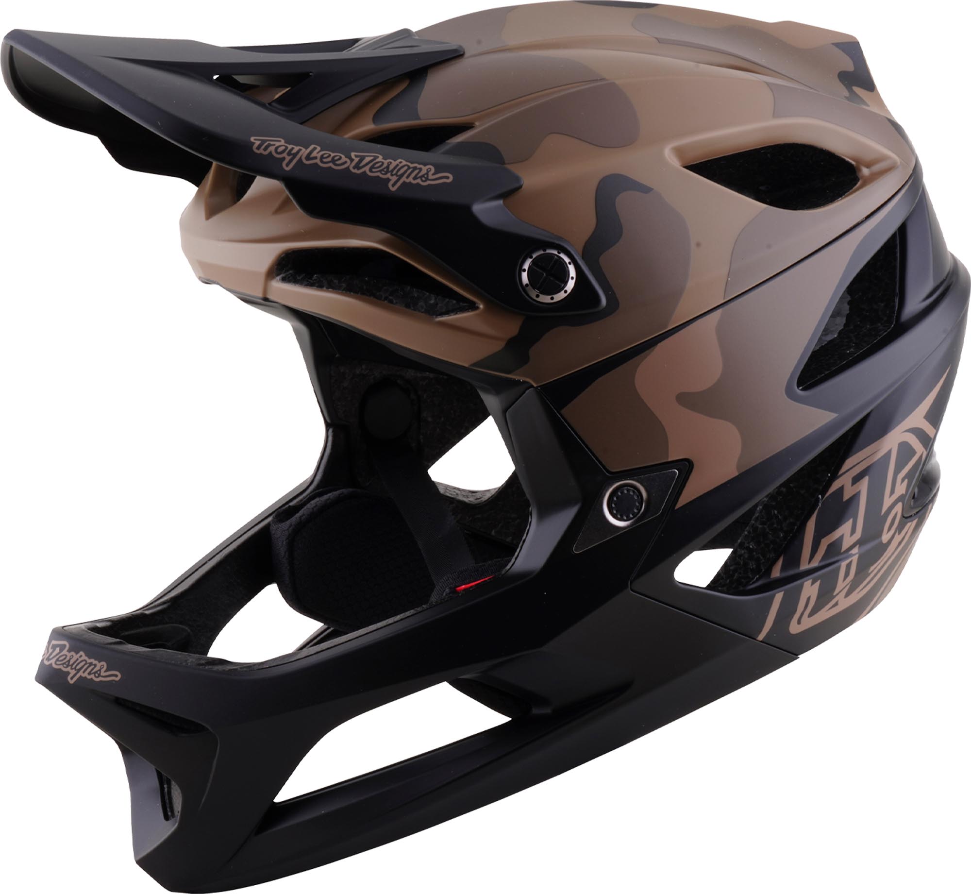 Troy Lee Designs Stage 2 MIPS Split Enduro MTB čelada temno rjava/kamuflaža XS-S (54/56) Slika 1