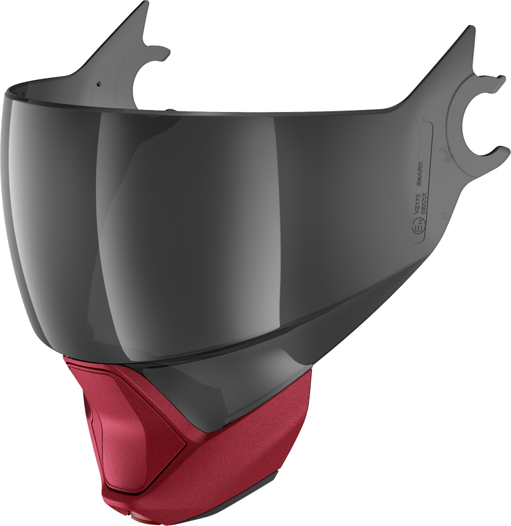 Shark Evojet Setul de perdea vizieră și bărbie nuanțat/roșu mat Figura 1