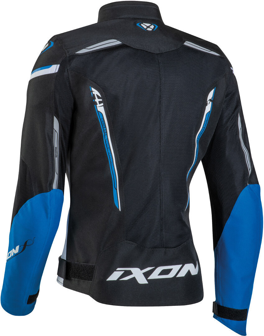 Ixon Striker WP Ladies Motorcycle Textile Jacket black/white/blue 3XL Figure 2