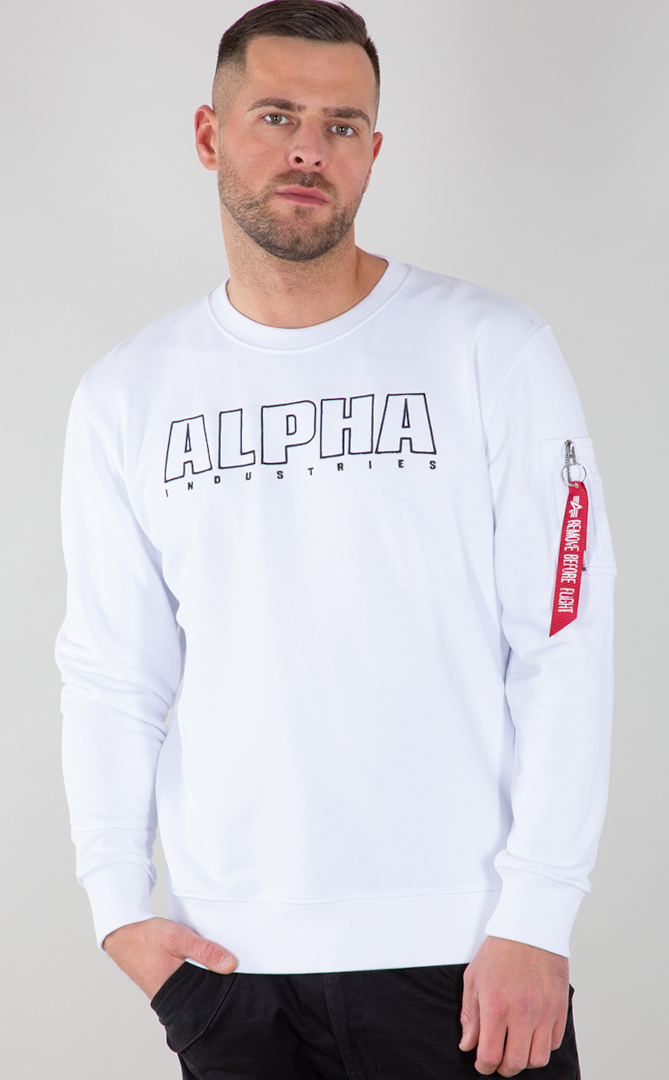 Alpha Industries Alpha Embroidery Pullover Wit L Figuur 1
