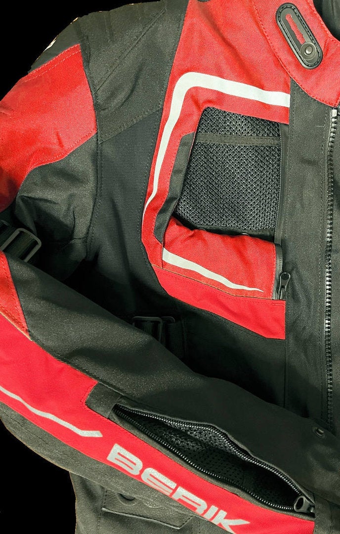 Berik Safari Pro Waterproof 3in1 Motorcycle Textile Jacket black/red 54 Figure 4