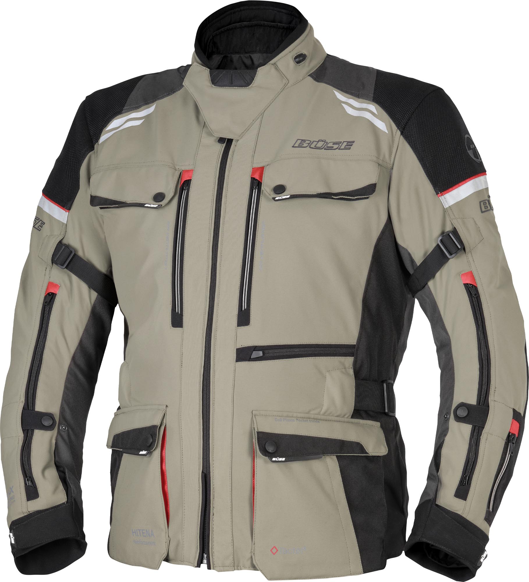 Büse Highland III waterproof Motorcycle Textile Jacket Sand 60 Figure 1