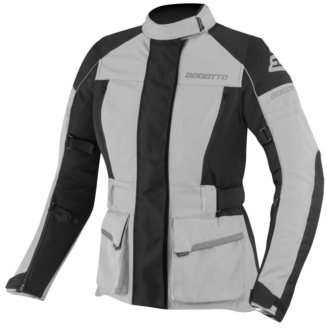 Bogotto Tampar Tour imperméable dames moto textile veste noir/gris M Figure 1