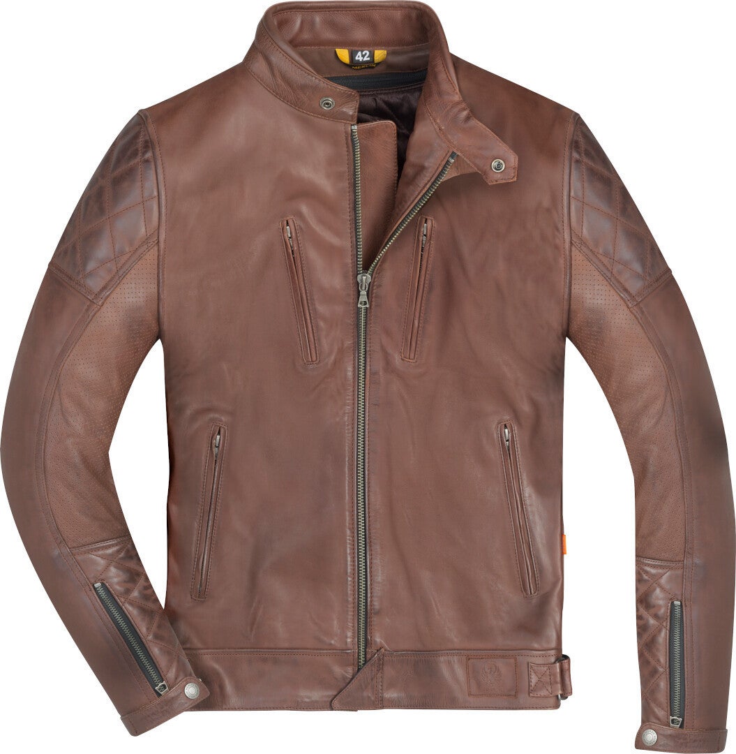 Merlin Wishaw D3O Motorcycle Leather Jacket brown XL Figure 1