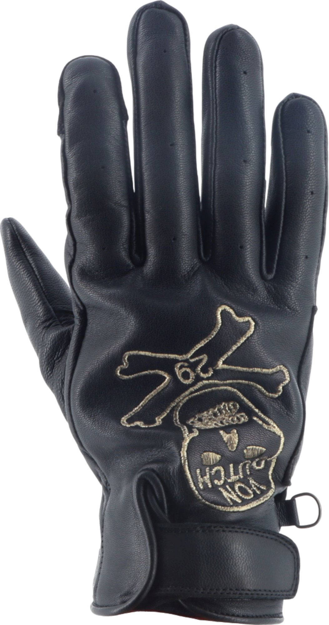 Von Dutch X Helstons Bones Gants de moto perforés noir 11 Figure 1