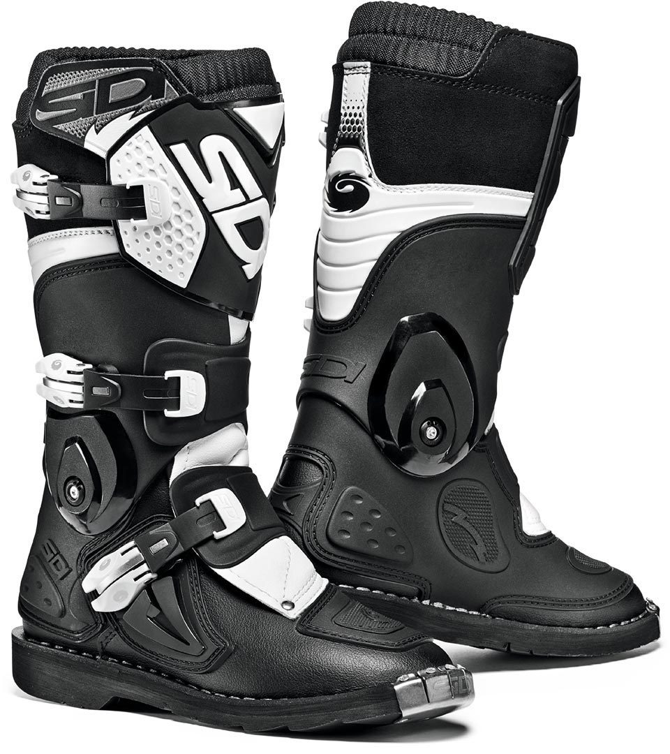 Sidi Flame キッズモトクロスブーツ 黒/白 42 図1
