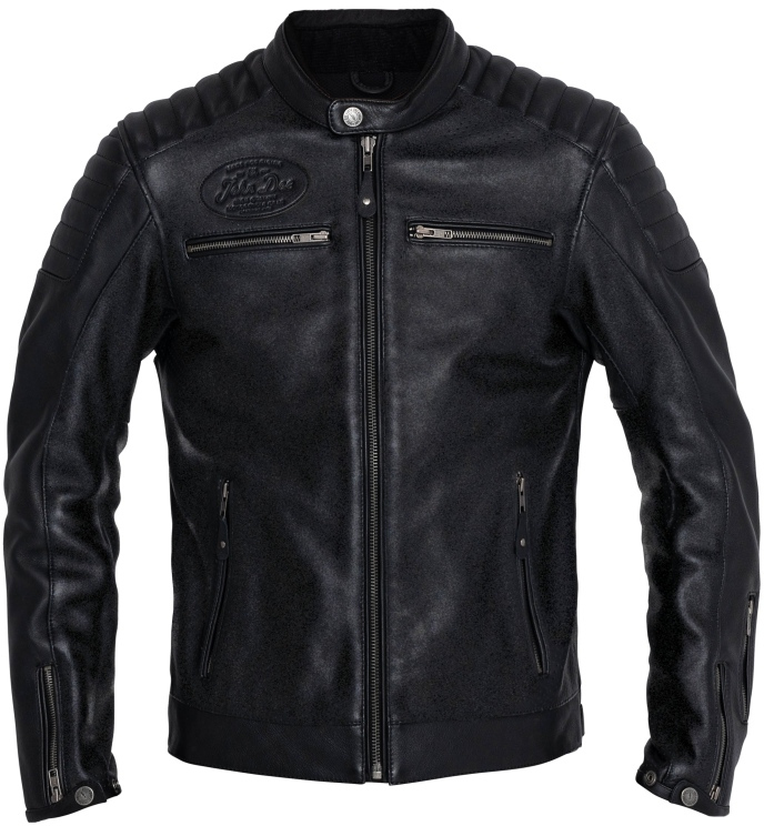 John Doe Dexter Motorrad Lederjacke schwarz M Abbildung 1