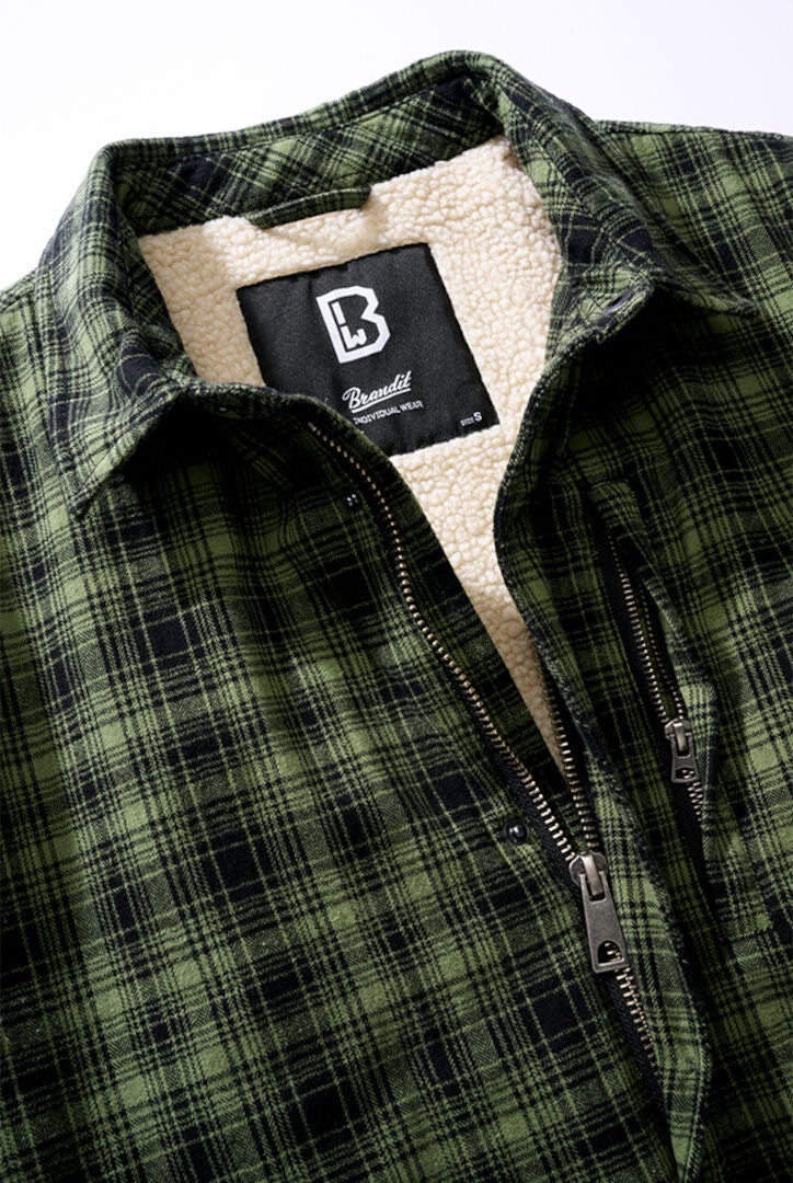 Brandit Classic Sherpa Veste textile Vert/Noir XXL Figure 4