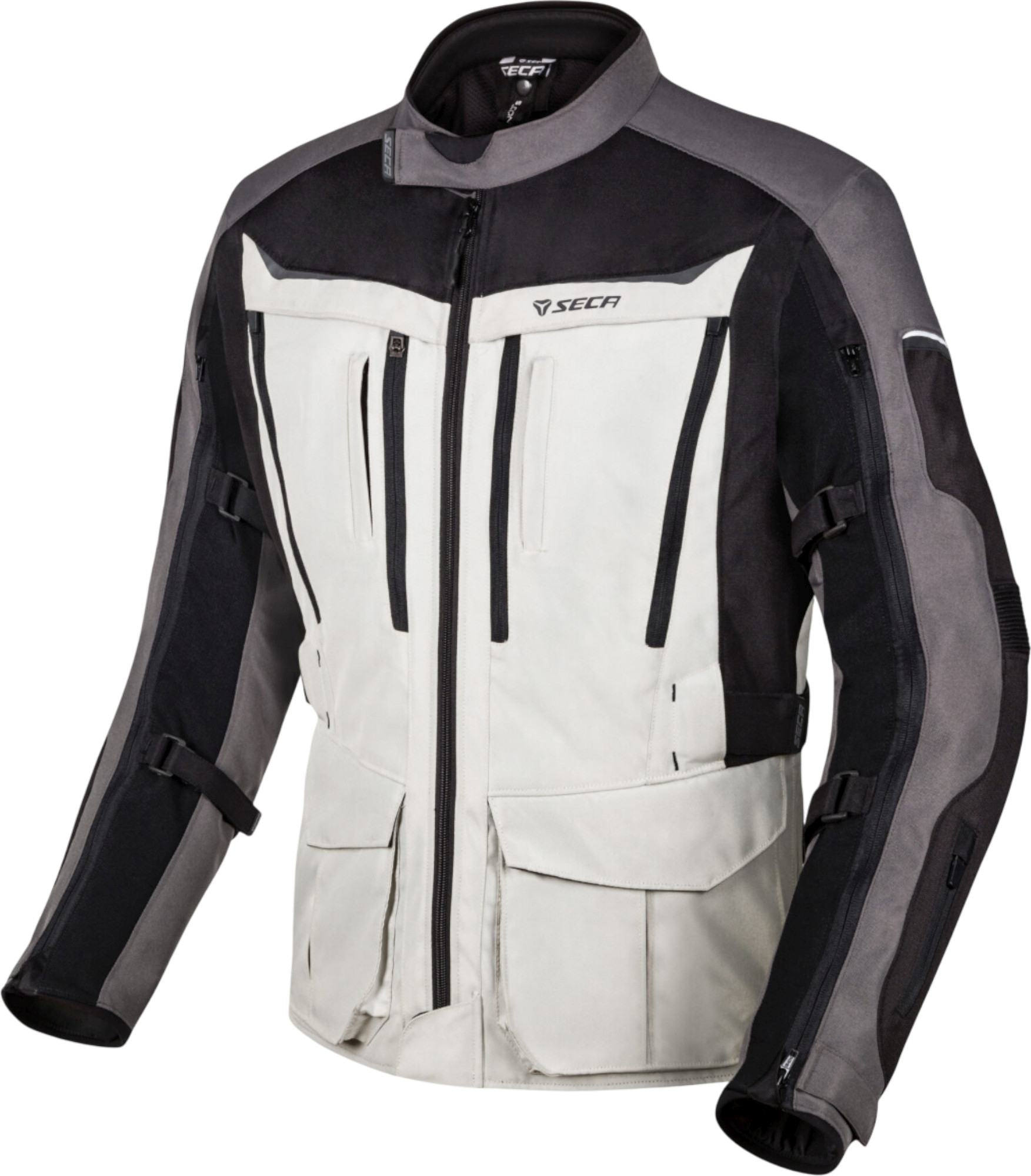 Seca Discovery Motorcycle Textile Jacket black/grey/white M Figure 1