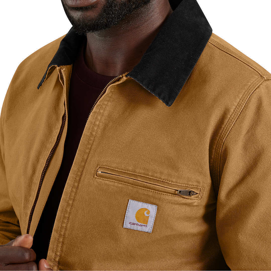 Carhartt Rugged Flex Relaxed Fit Duck Detroit Jacket light brown M Figure 9