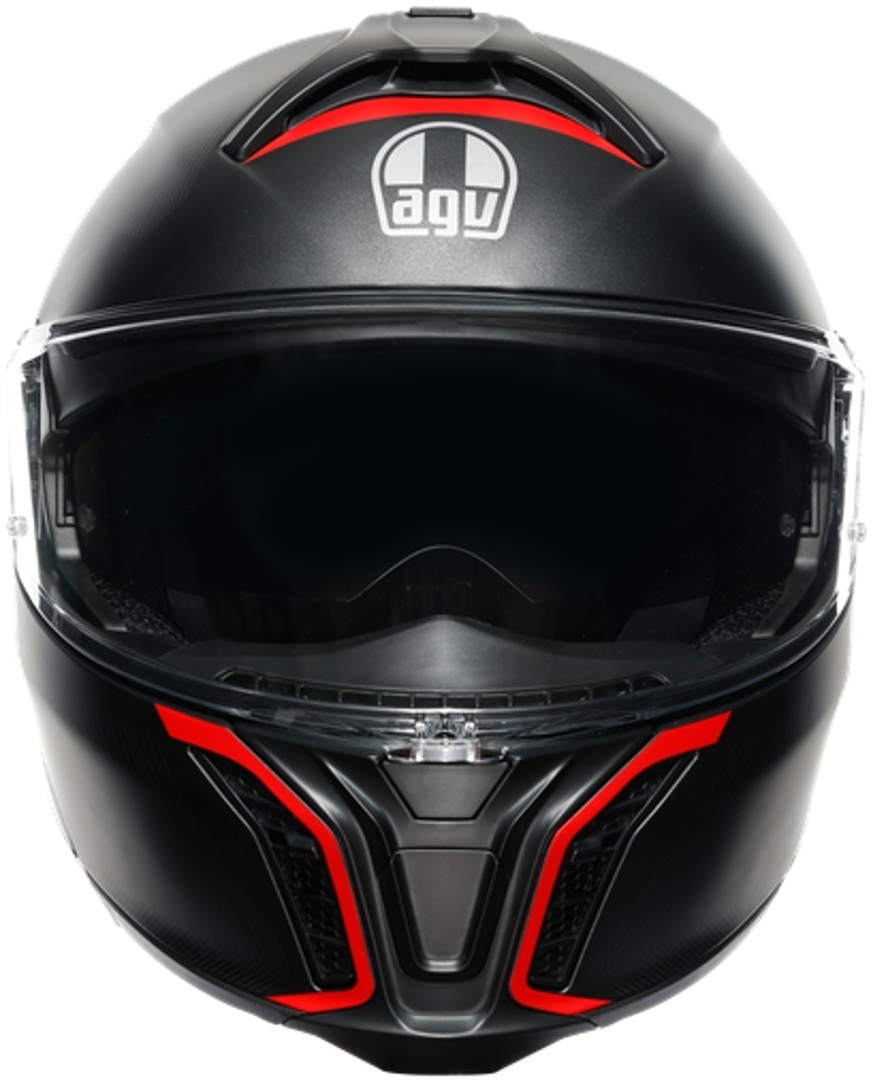 AGV Tourmodular Frequency Helm grau/rot M (57/58) Abbildung 8