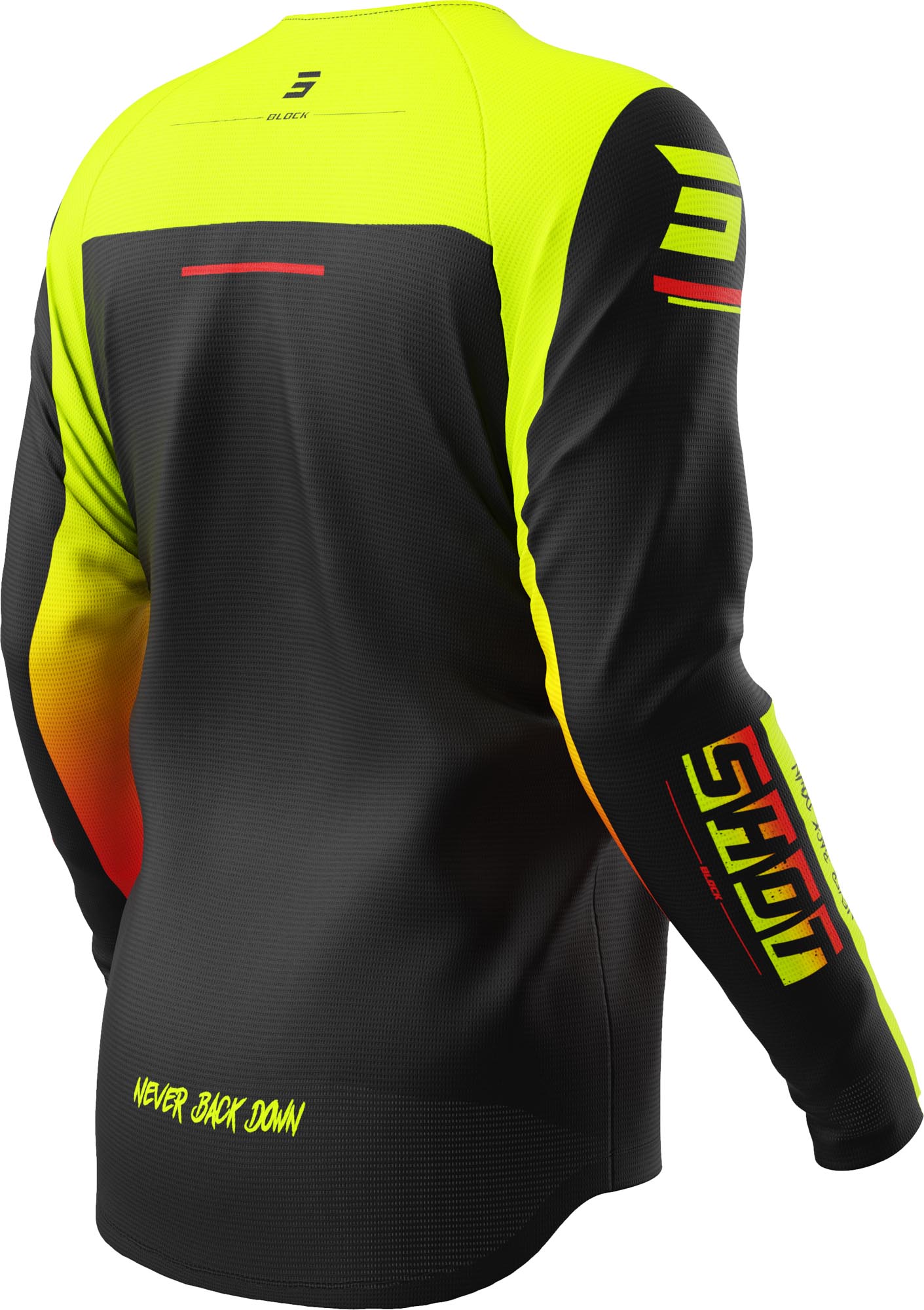 Shot Draw Block Jugend Motocross Jersey gelb 12/13 Abbildung 2