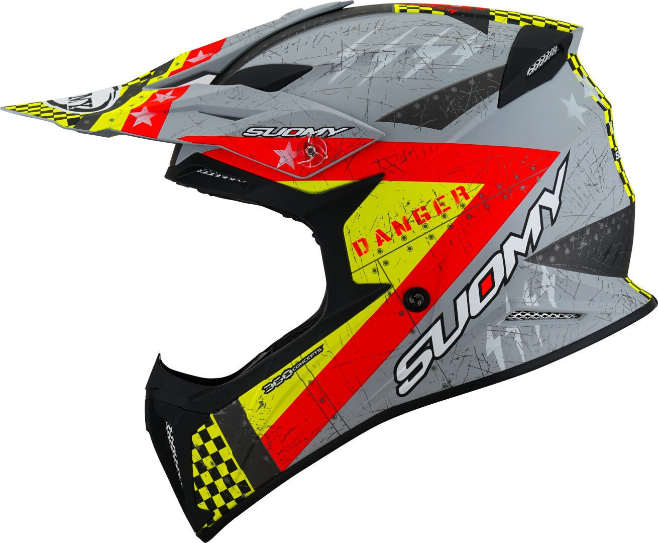 Suomy X-Wing Jetfighter E06 Motocross Helmet grey matt/red S (55/56) Figure 5