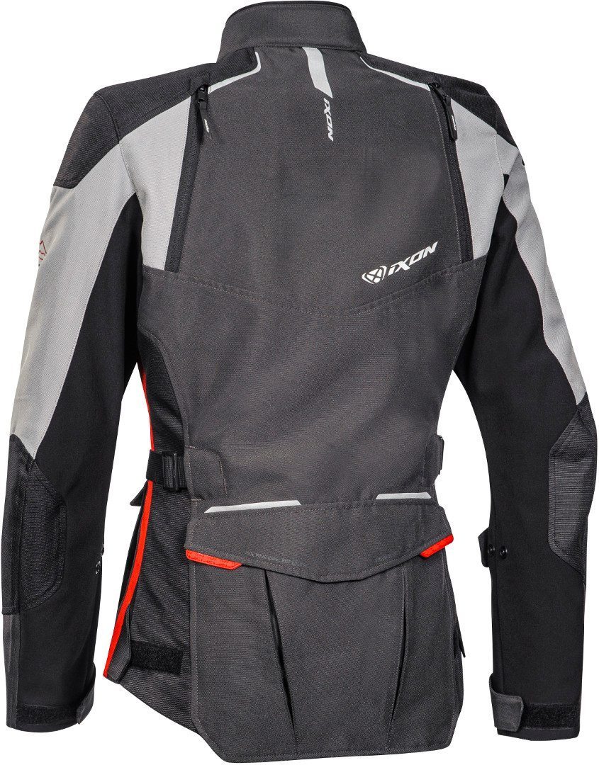 Ixon Balder Damen Motorcycle Textile Jacket black/grey/red M Figure 2