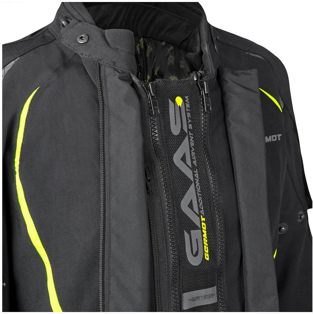 Germot MotoQueen imperméable à l’eau dames moto textile veste noir/néon 38 Figure 4