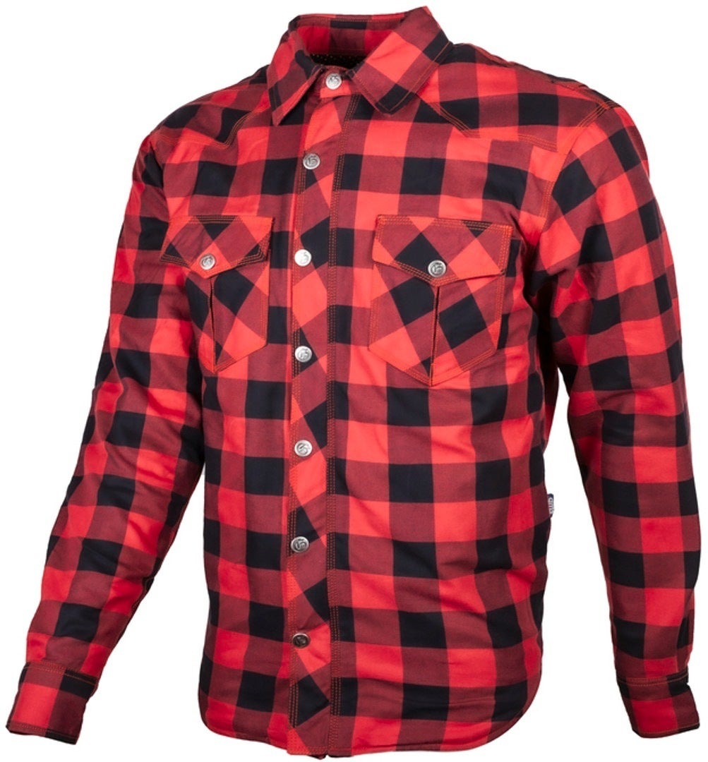 GMS Jaguar Camicia moto nero/rosso 4XL Figura 1
