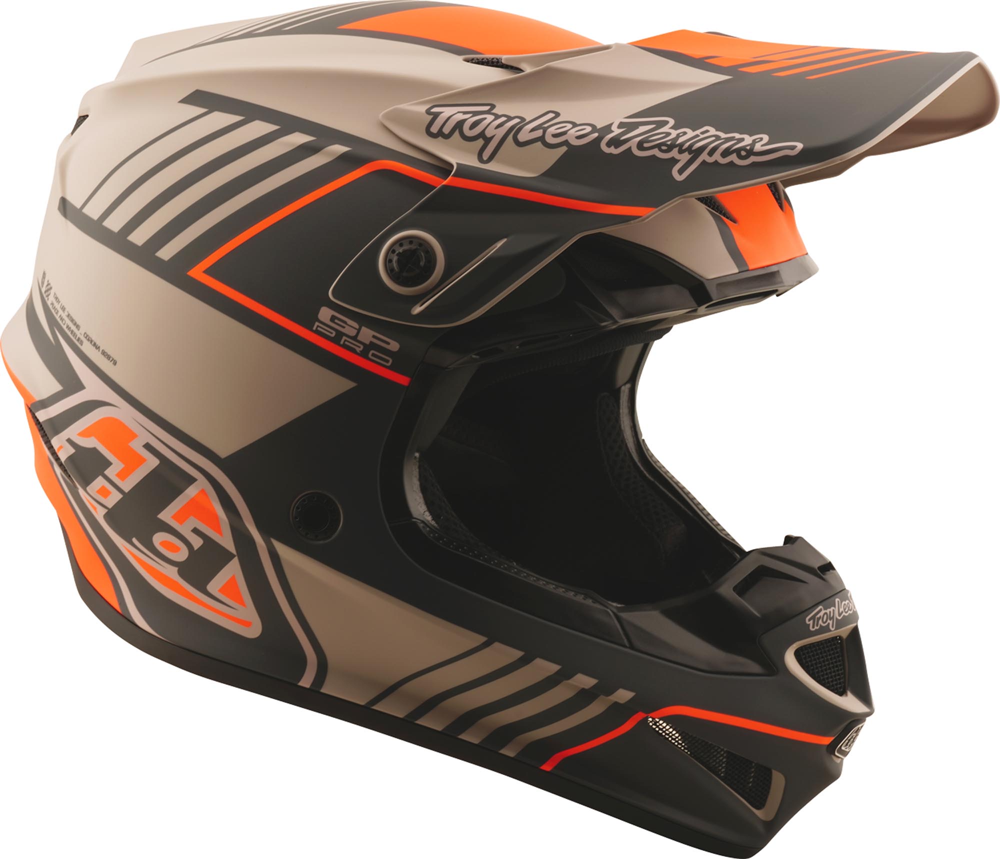 Troy Lee Designs GP Pro MIPS Segment Kask motocrossowy Taupe S (55/56) Rysunek 7