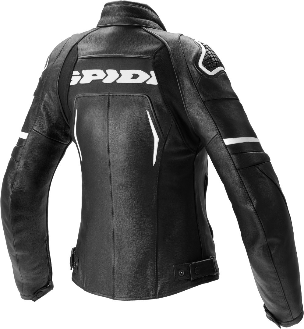 Spidi Evorider 2 Ladies Motorcycle Leather Jacket black/white 46 Figure 2