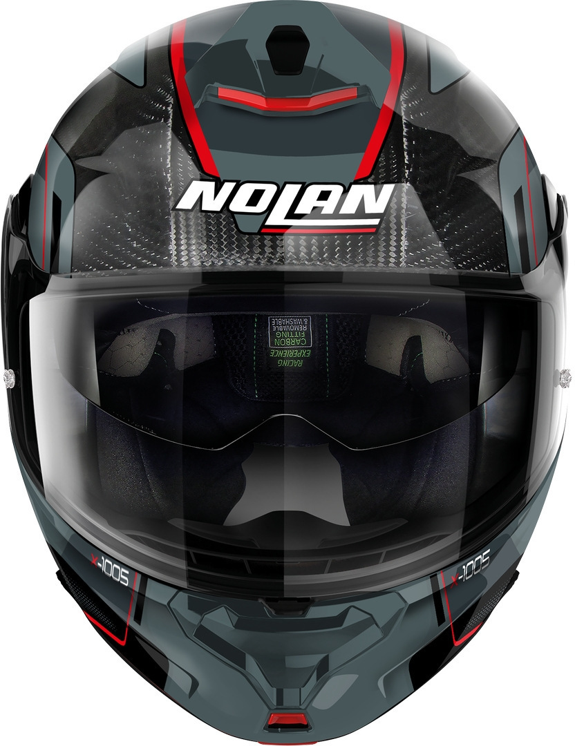 Nolan X-1005 Ultra Carbon Undercover N-Com Cască Gri/Roșu XXL (64) Figura 5