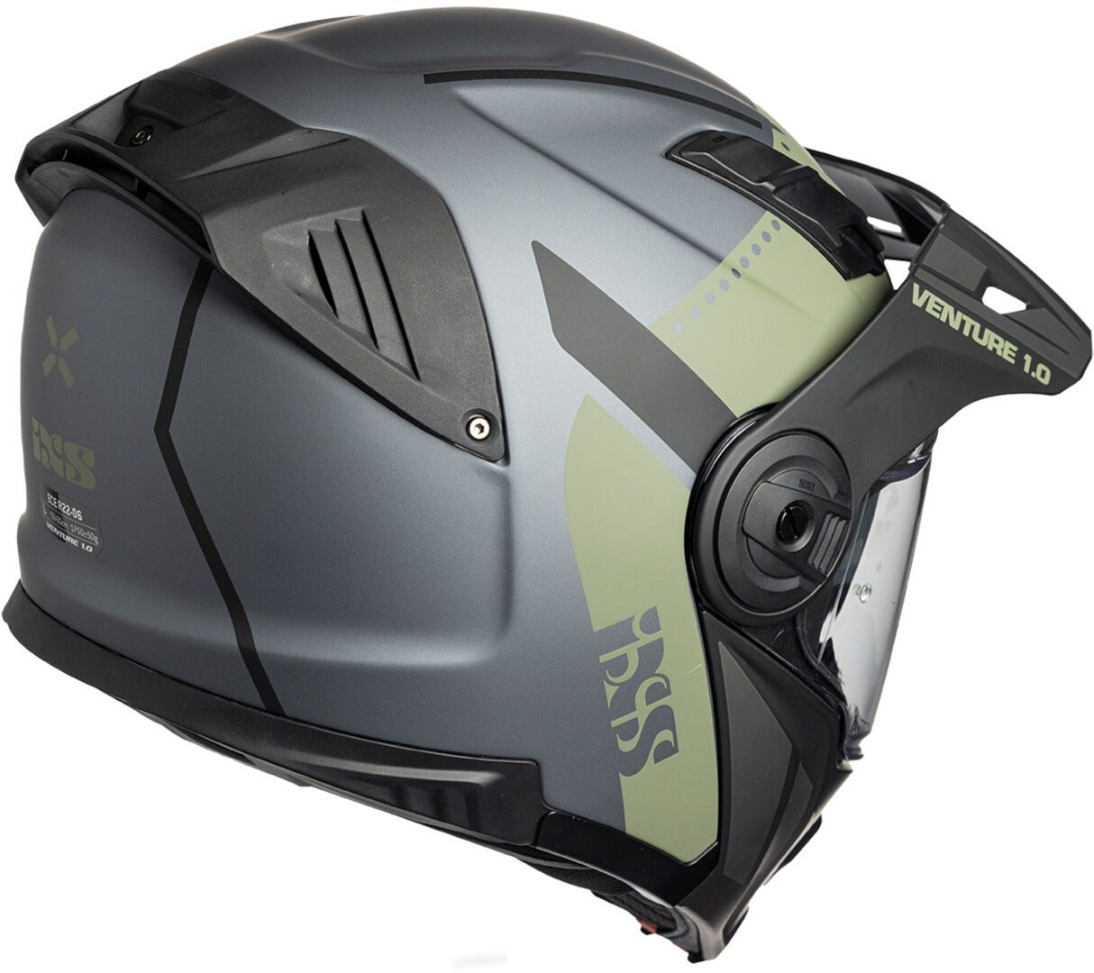 IXS Venture 1.0 Helmet black matt/grey/green S (55/56) Figure 3