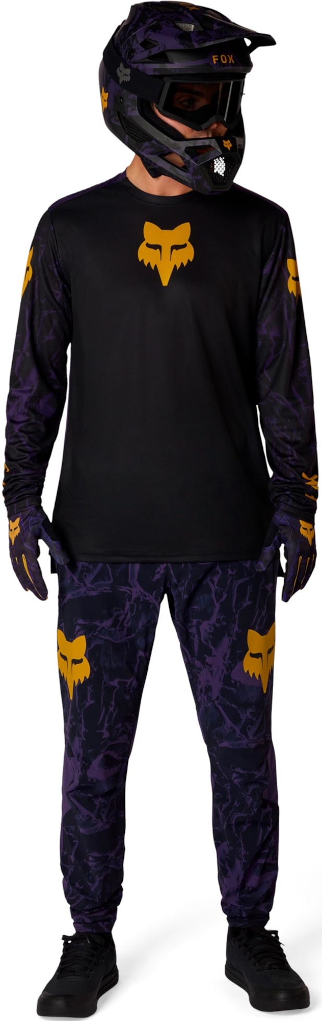 FOX Ranger LS Image Print バイシクルジャージ 紫 S 図7