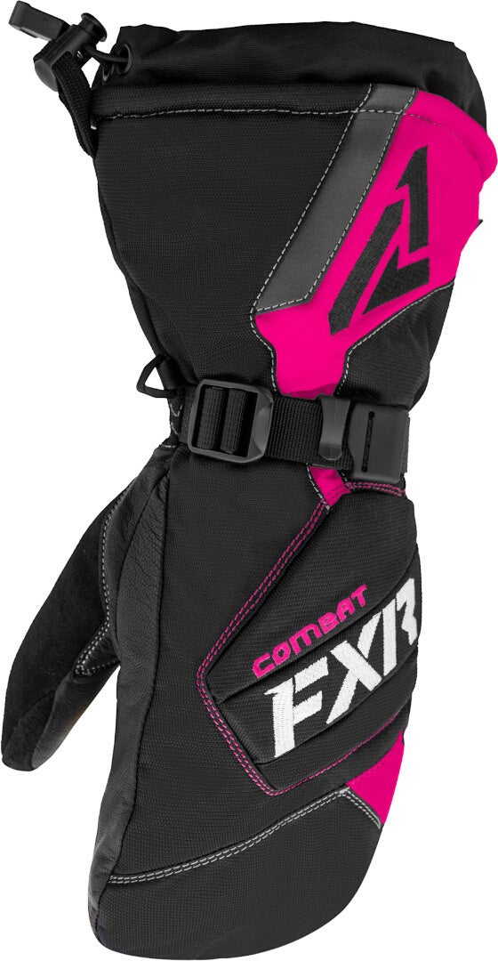 FXR Combat Mitt Ladies Luvas de Snowmobile preto/rosa L Figura 1