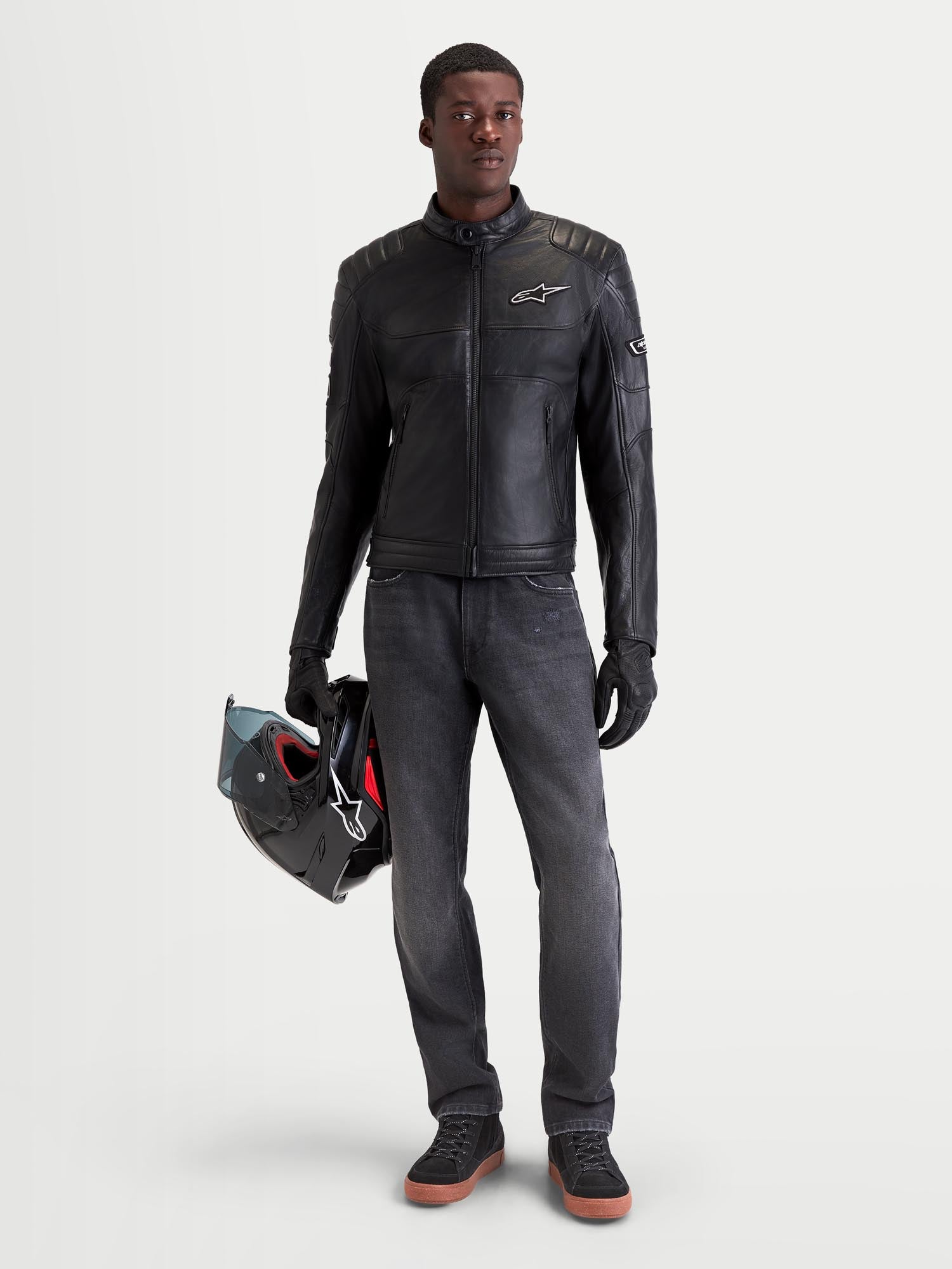 Alpinestars Revern Motorcycle Leather Jacket black L Figure 4