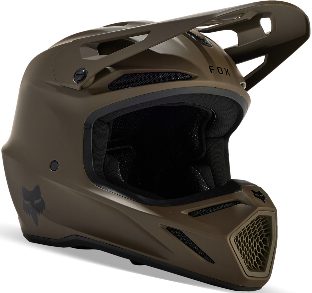 FOX V3 Solid MIPS Casque de motocross Marron mat L (59/60) Figure 1