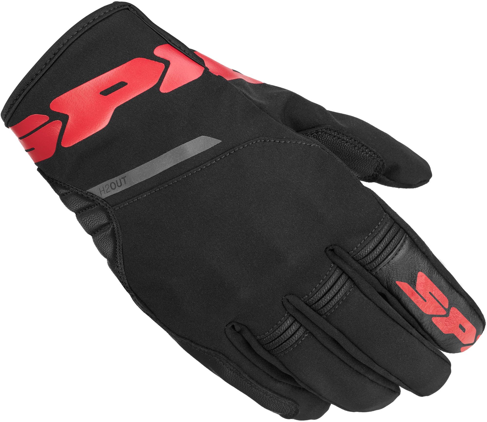Spidi Flash H2OUT Motorrad Handschuhe schwarz/rot M Abbildung 1