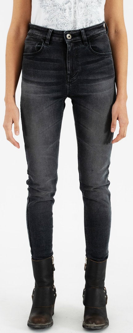 Rokker Tech High Waist Dames Motorfiets Jeans 29 Figuur 3