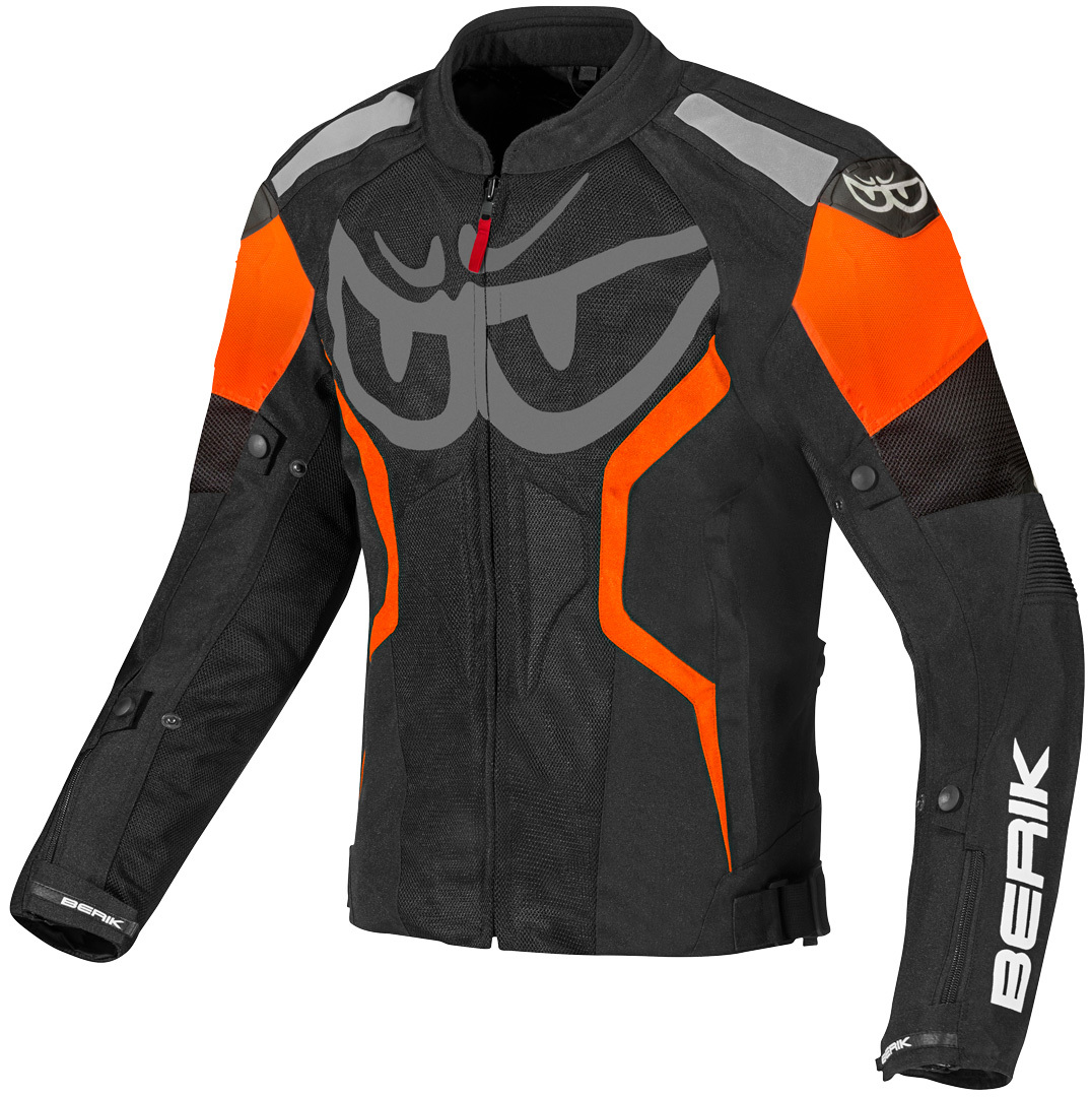 Berik Imola Air Motorcycle Textil Jacket black/white/orange 52 Figure 1