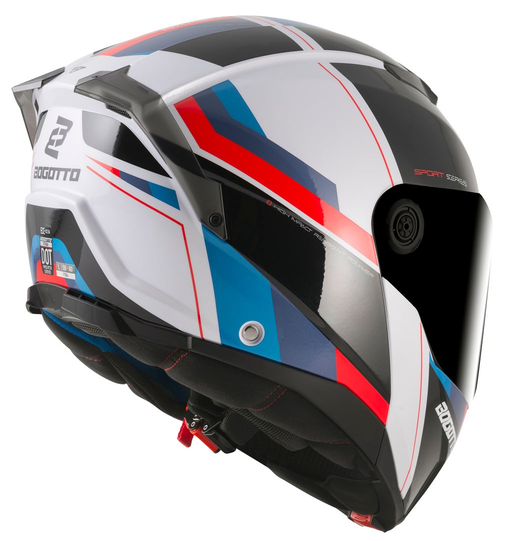 Bogotto FF404 Ezion Casque modulable noir mat/blanc/rouge/bleu S Figure 4