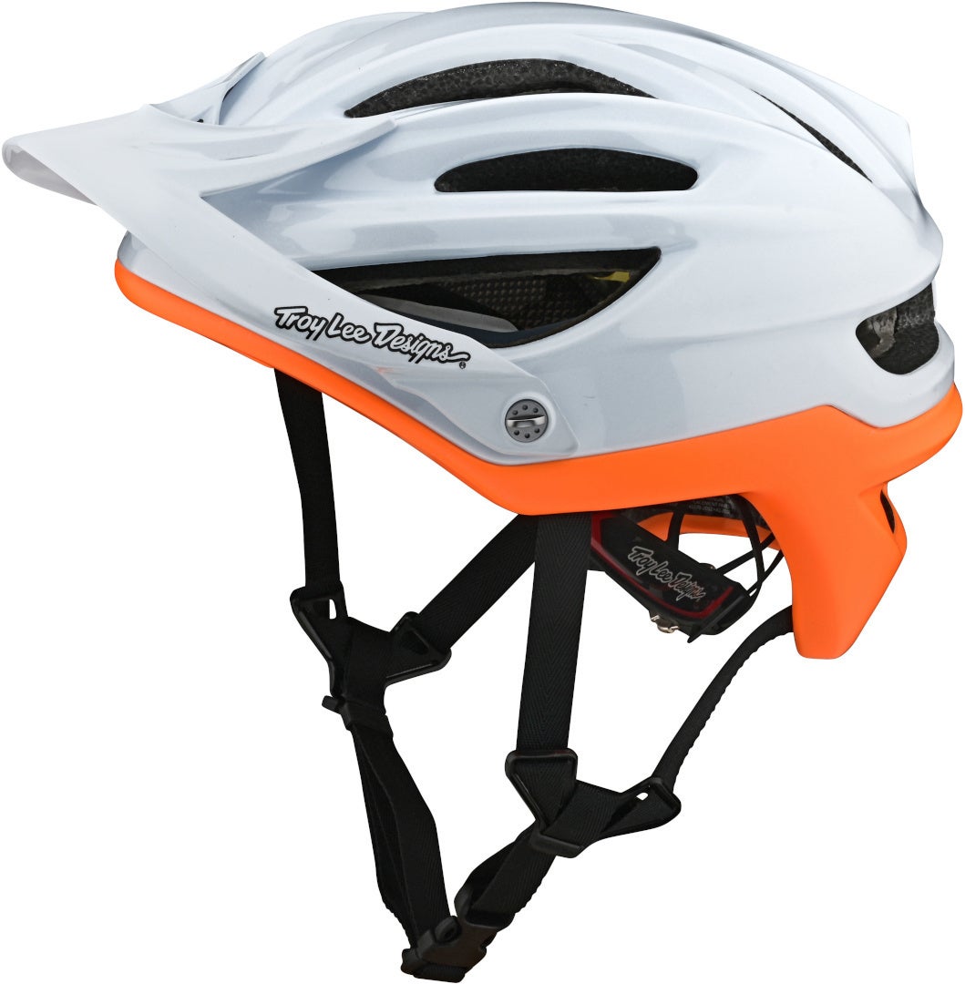 Troy Lee Designs A2 Decoy MIPS Casque de vélo Blanc/Orange XL/XXL Figure 3