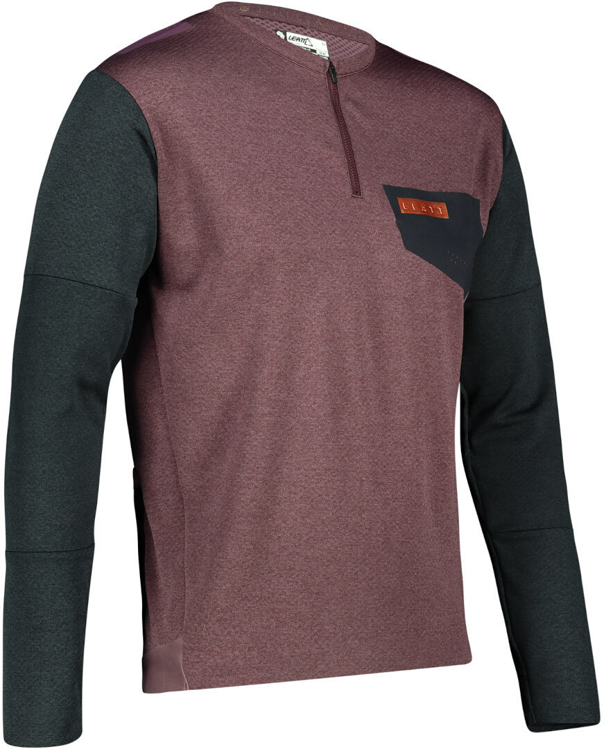 Leatt MTB Trail 4.0 Bicycle Jersey dark red L Figure 1