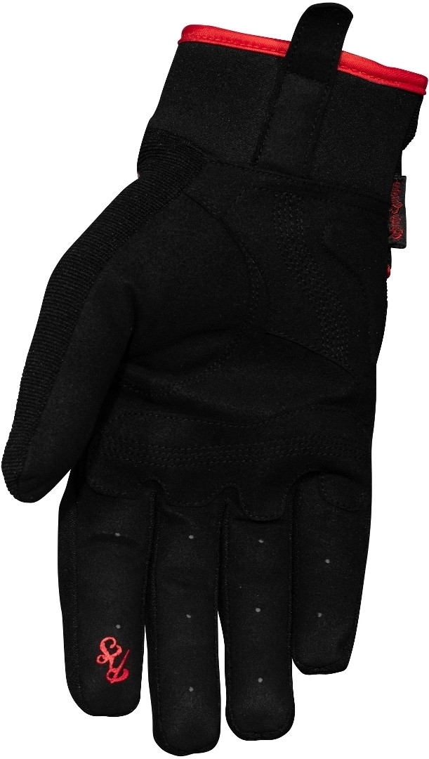 Rusty Stitches Clyde Guanti da moto nero/rosso M Figura 2