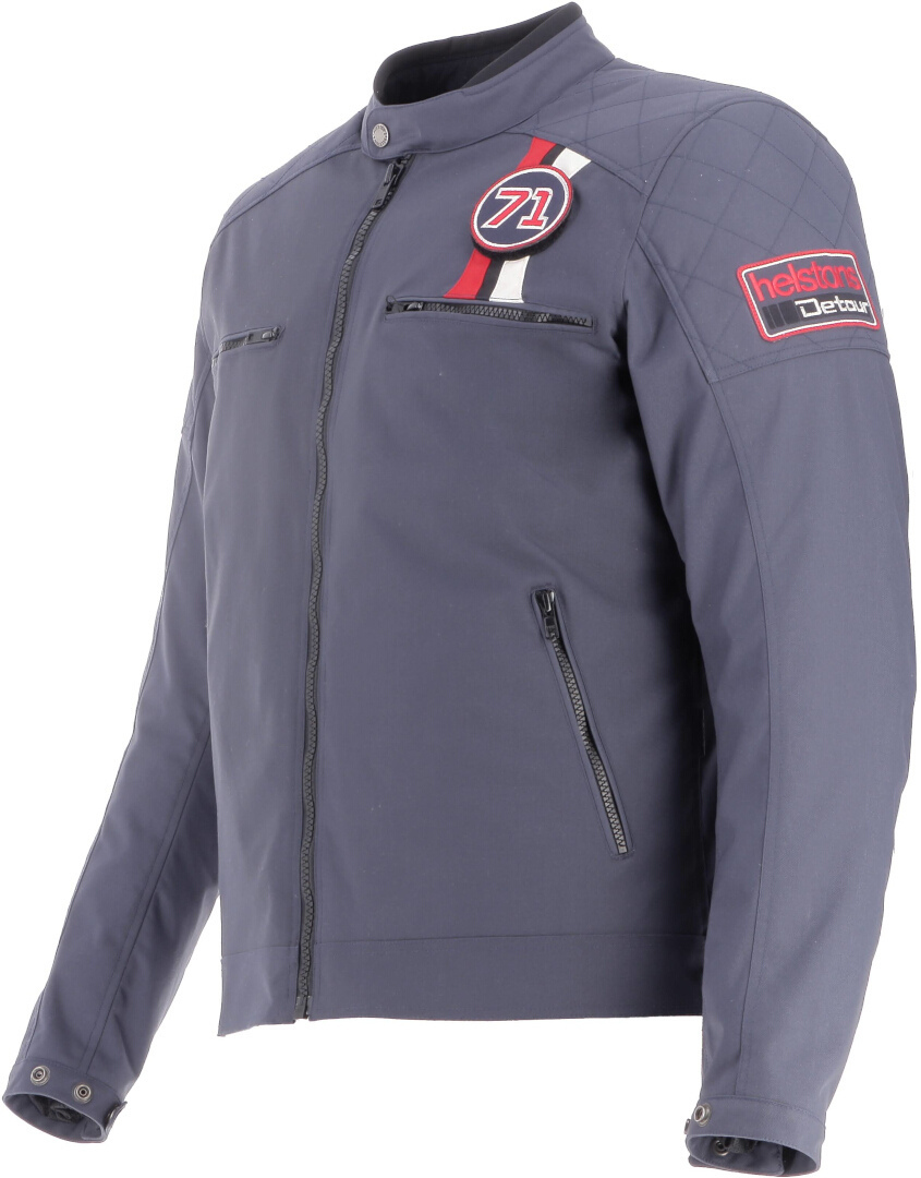 Helstons Evasion Jaqueta têxtil da motocicleta azul 3XL Figura 4