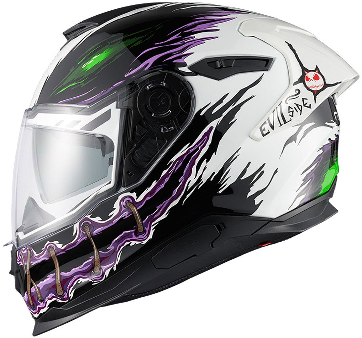 Nexx Y.100R Night Rider Helm weiß/schwarz S (55/56) Abbildung 1