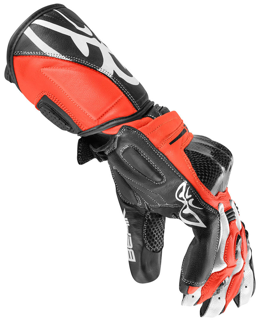 Berik 2.0 ST Motorcykelhandsker rød/sort L Figur 2
