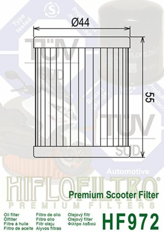 Hiflofiltro Oljefilter - HF972 Figur 3