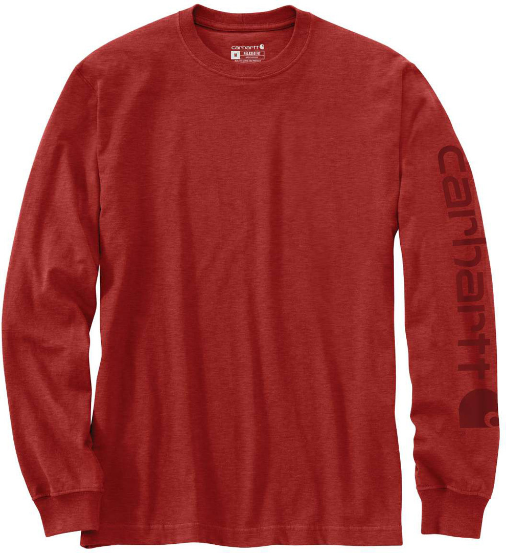 Carhartt Logo Langarmshirt rot L Abbildung 1