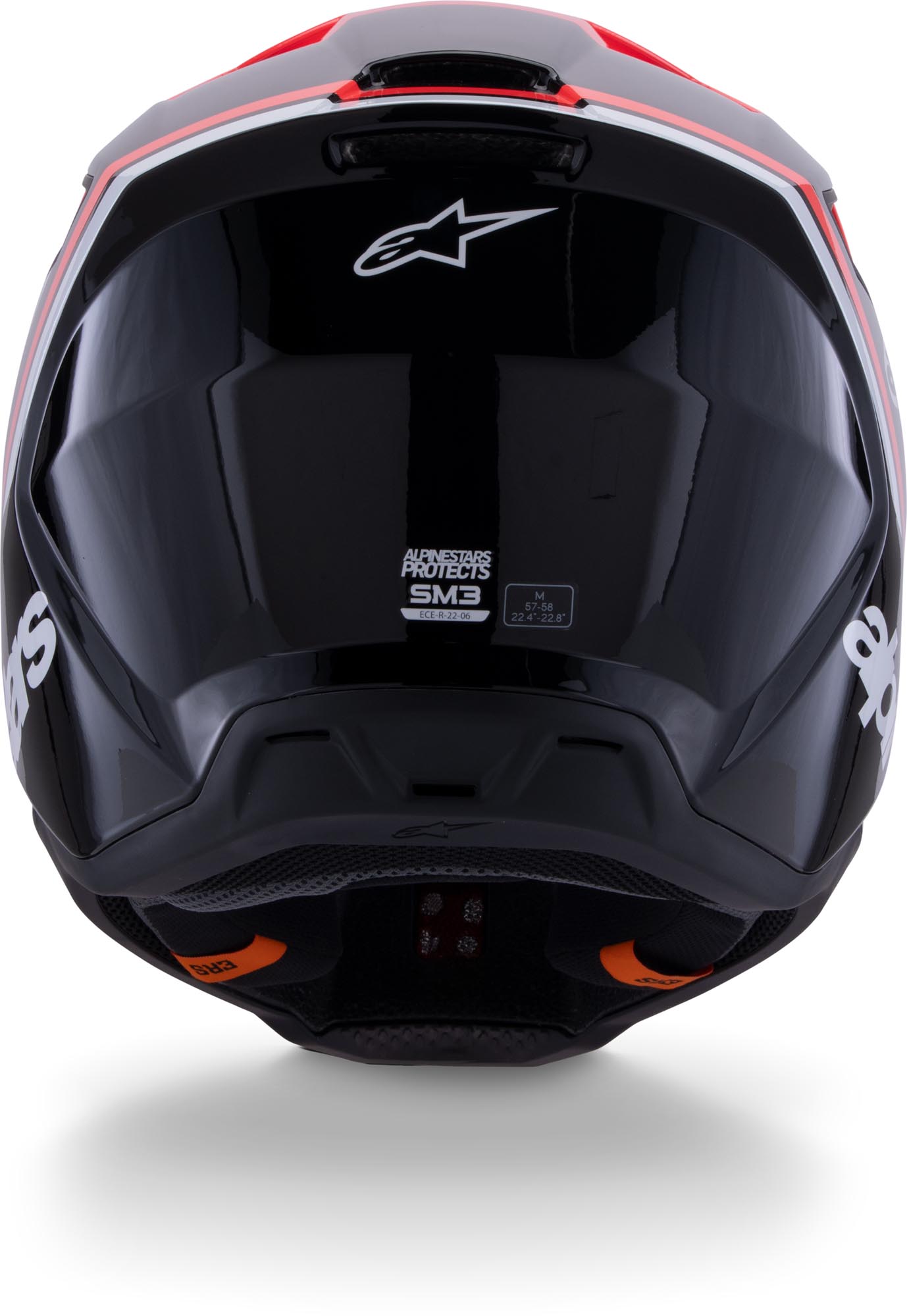 Alpinestars S-M3 Radium Cască de motocross Negru/Roșu L (59/60) Figura 4