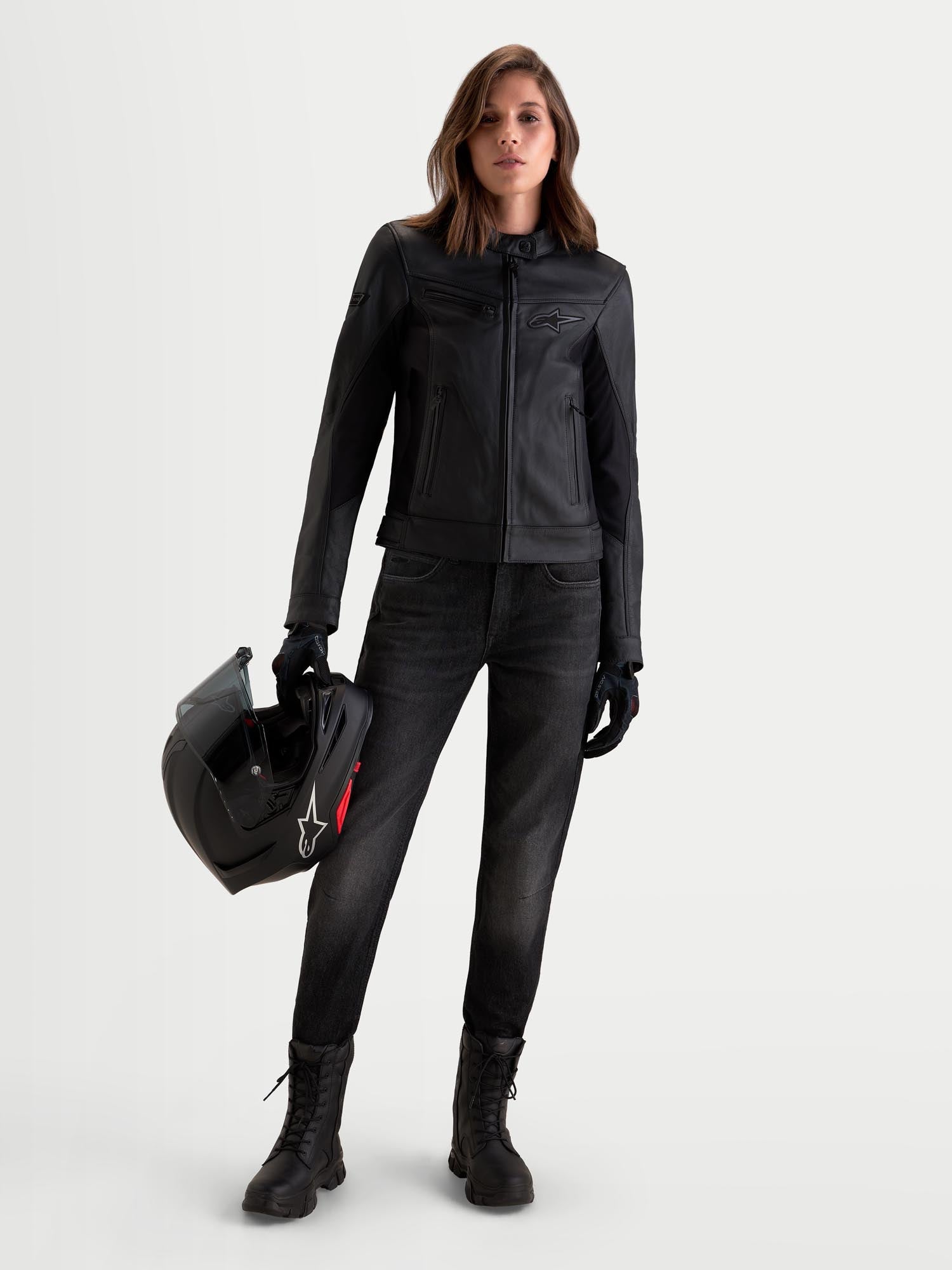 Alpinestars Stella Maver-X Ladies Motorcycle Leather Jacket M Figure 5