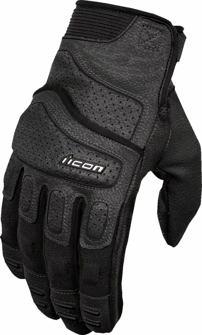 Icon Superduty3 Mănuși de motocicletă pentru doamne negru L Figura 1