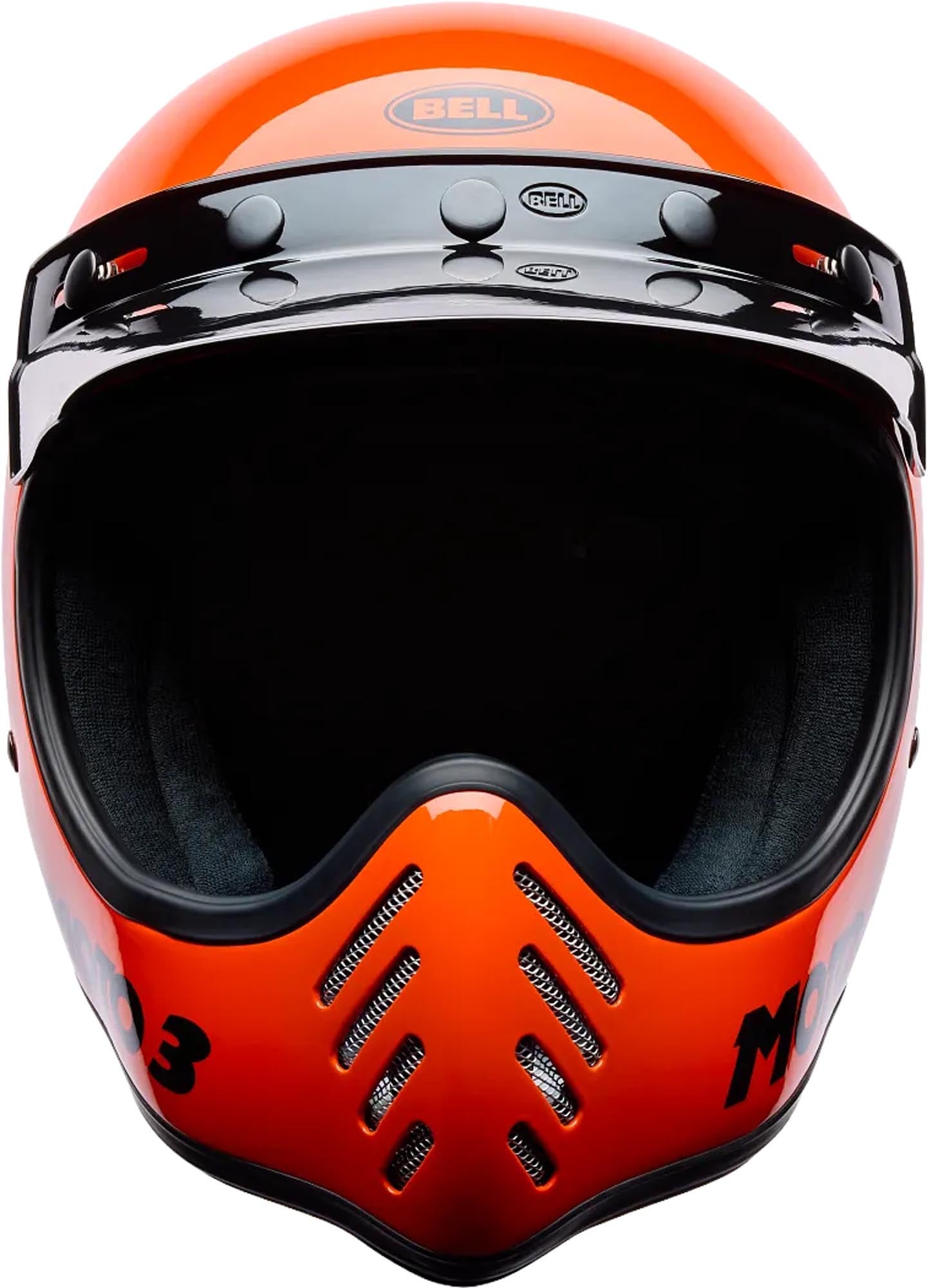 Bell Moto-3 Classic Gloss Org Casque de motocross XXL (63/64) Figure 3