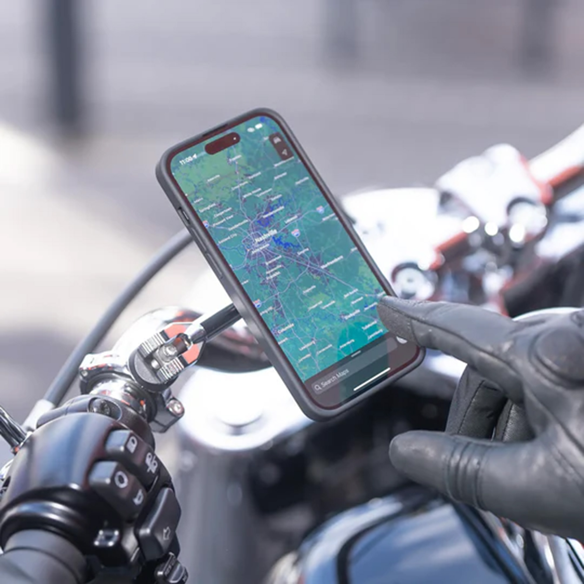 SP Connect 3D Chrome Oversized Motorcykelfäste Figur 4